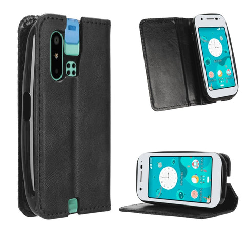 Magnetic Buckle Retro Texture Leather Phone Case, For Sharp Aquos R8, For Sharp Mamorino6