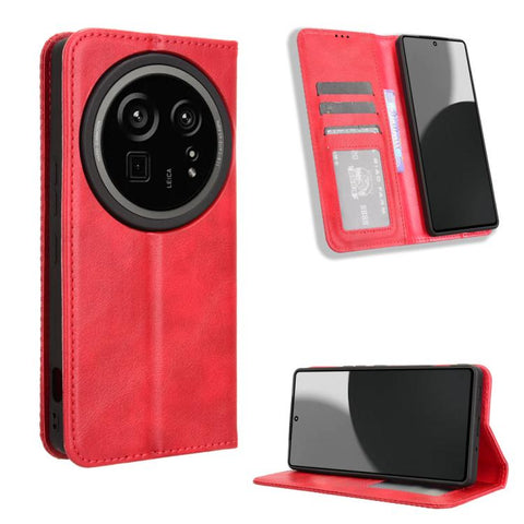 Magnetic Buckle Retro Texture Leather Phone Case, For Sharp Aquos wish6, For Sharp Aquos R11, For Sharp Aquos Sense10, For Sharp Aquos R10, For Sharp Aquos wish5, For Sharp Basio Active3, For Sharp Aquos Sense9, For Sharp Aquos R9 Pro                  ...