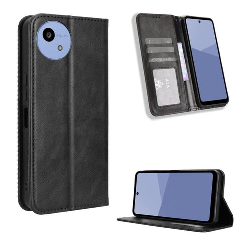 Magnetic Buckle Retro Texture Leather Phone Case, For Sharp Aquos wish6, For Sharp Aquos R11, For Sharp Aquos Sense10, For Sharp Aquos R10, For Sharp Aquos wish5, For Sharp Basio Active3, For Sharp Aquos Sense9, For Sharp Aquos R9 Pro                  ...