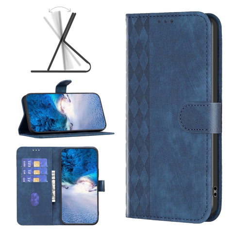 Plaid Embossed Leather Phone Case, For Google Pixel 7, For Google Pixel 7a, For Google Pixel 7 Pro, For Google Pixel 8, For Google Pixel 8 Pro