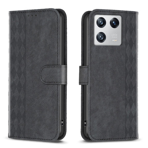 Plaid Embossed Leather Phone Case, For Xiaomi Redmi K60 / K60 Pro, For Xiaomi 13 Pro, For Xiaomi 13, For Xiaomi 12T / 12T Pro, For Xiaomi Redmi Note 11 Pro, For Xiaomi 12 Lite, For Xiaomi Redmi 10 5G / Note 11E, For Xiaomi Redmi 10C                    ...