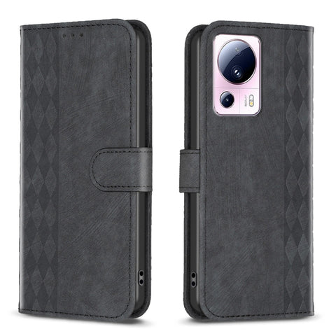 Plaid Embossed Leather Phone Case, For Xiaomi Redmi Note 12S 4G / Note 11, For Xiaomi Redmi Note 12 4G Global, For Xiaomi Civi 3 5G, For Xiaomi Redmi A1 / A1+, For Xiaomi Redmi Note 12 Pro+ Global, For Xiaomi Redmi Note 12 Pro Global                   ...