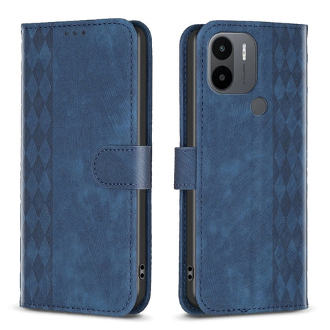 Plaid Embossed Leather Phone Case, For Xiaomi Redmi Note 12S 4G / Note 11, For Xiaomi Redmi Note 12 4G Global, For Xiaomi Civi 3 5G, For Xiaomi Redmi A1 / A1+, For Xiaomi Redmi Note 12 Pro+ Global, For Xiaomi Redmi Note 12 Pro Global                   ...