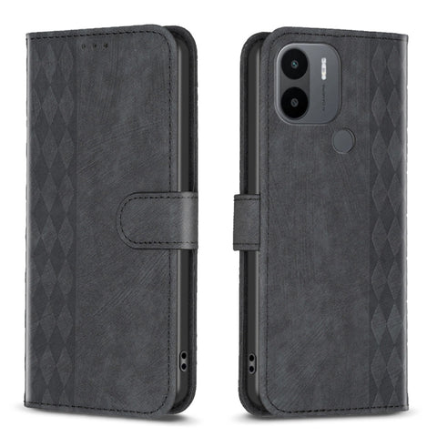Plaid Embossed Leather Phone Case, For Xiaomi Redmi Note 12S 4G / Note 11, For Xiaomi Redmi Note 12 4G Global, For Xiaomi Civi 3 5G, For Xiaomi Redmi A1 / A1+, For Xiaomi Redmi Note 12 Pro+ Global, For Xiaomi Redmi Note 12 Pro Global                   ...
