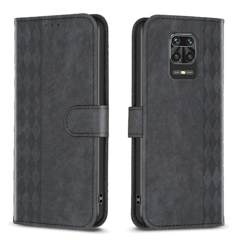 Plaid Embossed Leather Phone Case, For Xiaomi Poco M3 CN Version, For Xiaomi Poco X3 / X3 NFC, For Xiaomi Redmi 9A, For Xiaomi Redmi 9, For Xiaomi Redmi 9C, For Xiaomi Redmi Note 9, For Xiaomi Redmi Note 9 Pro