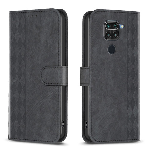 Plaid Embossed Leather Phone Case, For Xiaomi Poco M3 CN Version, For Xiaomi Poco X3 / X3 NFC, For Xiaomi Redmi 9A, For Xiaomi Redmi 9, For Xiaomi Redmi 9C, For Xiaomi Redmi Note 9, For Xiaomi Redmi Note 9 Pro