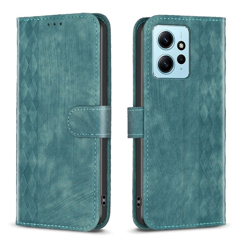 Plaid Embossed Leather Phone Case, For Xiaomi Redmi Note 12S 4G / Note 11, For Xiaomi Redmi Note 12 4G Global, For Xiaomi Civi 3 5G, For Xiaomi Redmi A1 / A1+, For Xiaomi Redmi Note 12 Pro+ Global, For Xiaomi Redmi Note 12 Pro Global                   ...