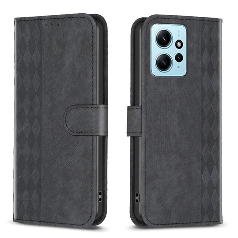 Plaid Embossed Leather Phone Case, For Xiaomi Redmi Note 12S 4G / Note 11, For Xiaomi Redmi Note 12 4G Global, For Xiaomi Civi 3 5G, For Xiaomi Redmi A1 / A1+, For Xiaomi Redmi Note 12 Pro+ Global, For Xiaomi Redmi Note 12 Pro Global                   ...