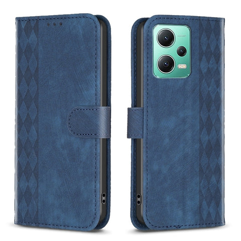 Plaid Embossed Leather Phone Case, For Xiaomi Redmi Note 12S 4G / Note 11, For Xiaomi Redmi Note 12 4G Global, For Xiaomi Civi 3 5G, For Xiaomi Redmi A1 / A1+, For Xiaomi Redmi Note 12 Pro+ Global, For Xiaomi Redmi Note 12 Pro Global                   ...