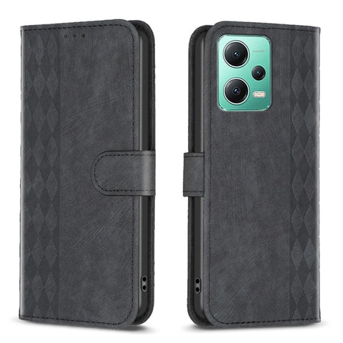 Plaid Embossed Leather Phone Case, For Xiaomi Redmi Note 12S 4G / Note 11, For Xiaomi Redmi Note 12 4G Global, For Xiaomi Civi 3 5G, For Xiaomi Redmi A1 / A1+, For Xiaomi Redmi Note 12 Pro+ Global, For Xiaomi Redmi Note 12 Pro Global                   ...