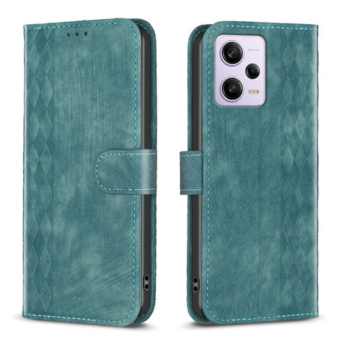 Plaid Embossed Leather Phone Case, For Xiaomi Redmi Note 12S 4G / Note 11, For Xiaomi Redmi Note 12 4G Global, For Xiaomi Civi 3 5G, For Xiaomi Redmi A1 / A1+, For Xiaomi Redmi Note 12 Pro+ Global, For Xiaomi Redmi Note 12 Pro Global                   ...