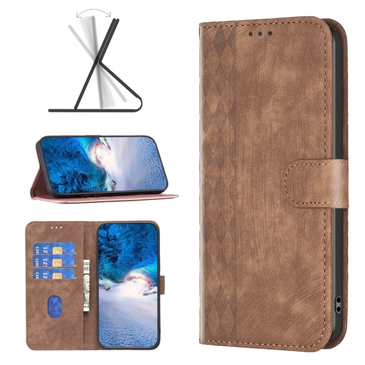 Plaid Embossed Leather Phone Case, For Xiaomi Redmi Note 12S 4G / Note 11, For Xiaomi Redmi Note 12 4G Global, For Xiaomi Civi 3 5G, For Xiaomi Redmi A1 / A1+, For Xiaomi Redmi Note 12 Pro+ Global, For Xiaomi Redmi Note 12 Pro Global                   ...