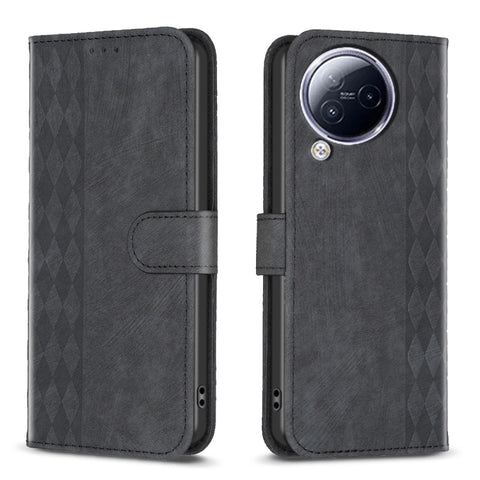 Plaid Embossed Leather Phone Case, For Xiaomi Redmi Note 12S 4G / Note 11, For Xiaomi Redmi Note 12 4G Global, For Xiaomi Civi 3 5G, For Xiaomi Redmi A1 / A1+, For Xiaomi Redmi Note 12 Pro+ Global, For Xiaomi Redmi Note 12 Pro Global                   ...