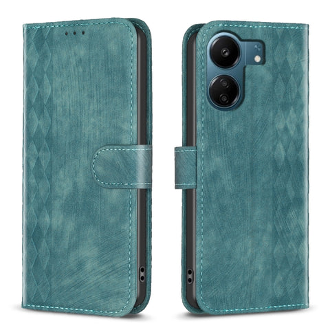 Plaid Embossed Leather Phone Case, For Xiaomi Redmi Note 13 Pro 4G Global, For Xiaomi Poco M6 Pro 4G, For Xiaomi Redmi Note 13 4G Global, For Xiaomi Redmi Note 13, For Xiaomi Redmi 13C, For Xiaomi Redmi Note 13 Pro+ 5G, For Xiaomi Redmi Note 13 Pro 5G ...