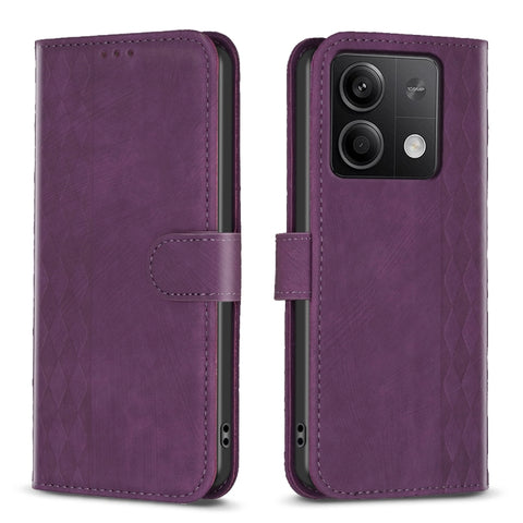 Plaid Embossed Leather Phone Case, For Xiaomi Redmi Note 13 Pro 4G Global, For Xiaomi Poco M6 Pro 4G, For Xiaomi Redmi Note 13 4G Global, For Xiaomi Redmi Note 13, For Xiaomi Redmi 13C, For Xiaomi Redmi Note 13 Pro+ 5G, For Xiaomi Redmi Note 13 Pro 5G ...