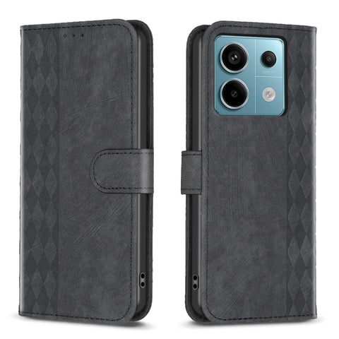 Plaid Embossed Leather Phone Case, For Xiaomi Redmi Note 13 Pro 4G Global, For Xiaomi Poco M6 Pro 4G, For Xiaomi Redmi Note 13 4G Global, For Xiaomi Redmi Note 13, For Xiaomi Redmi 13C, For Xiaomi Redmi Note 13 Pro+ 5G, For Xiaomi Redmi Note 13 Pro 5G ...