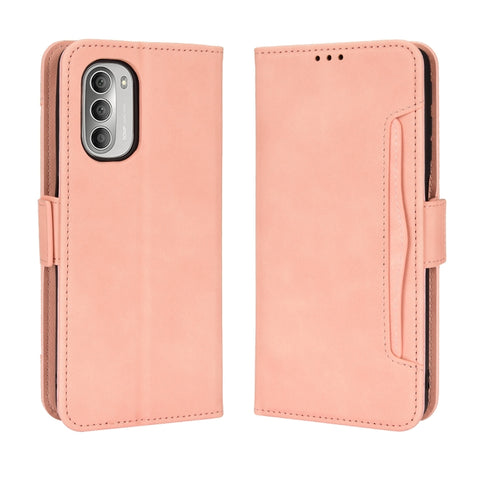 Skin Feel Calf Texture Card Slots Leather Phone Case, For Motorola Moto G52J 5G