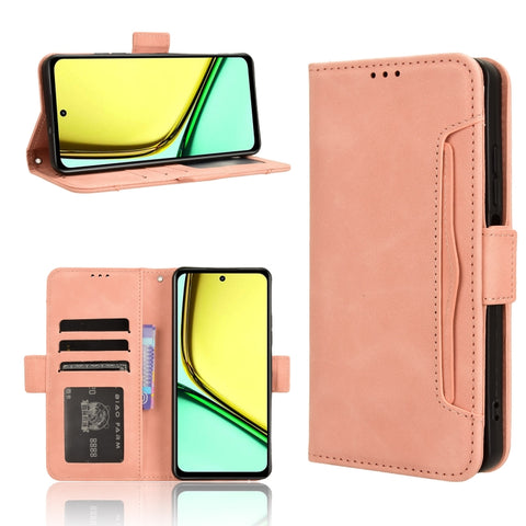 Skin Feel Calf Texture Card Slots Leather Phone Case, For Realme 14 Pro 5G, For Realme C75 4G, For Realme GT 7 Pro 5G, For Realme 13+ 5G Global, For Realme 13 Pro 5G / 13 Pro+ 5G, For Realme GT 6 / GT 6T / GT Neo6                                       ...