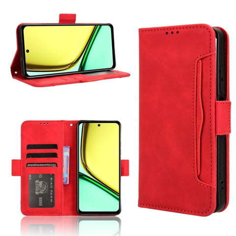 Skin Feel Calf Texture Card Slots Leather Phone Case, For Realme 14 Pro 5G, For Realme C75 4G, For Realme GT 7 Pro 5G, For Realme 13+ 5G Global, For Realme 13 Pro 5G / 13 Pro+ 5G, For Realme GT 6 / GT 6T / GT Neo6                                       ...