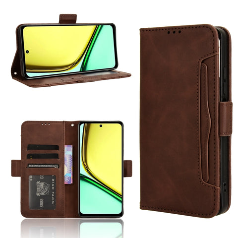 Skin Feel Calf Texture Card Slots Leather Phone Case, For Realme 14 Pro 5G, For Realme C75 4G, For Realme GT 7 Pro 5G, For Realme 13+ 5G Global, For Realme 13 Pro 5G / 13 Pro+ 5G, For Realme GT 6 / GT 6T / GT Neo6                                       ...