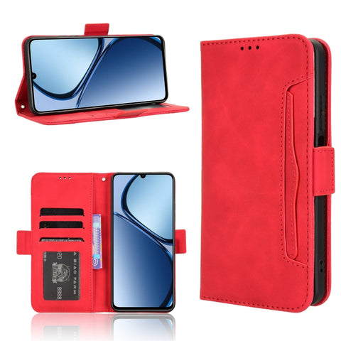 Skin Feel Calf Texture Card Slots Leather Phone Case, For Realme 14 Pro 5G, For Realme C75 4G, For Realme GT 7 Pro 5G, For Realme 13+ 5G Global, For Realme 13 Pro 5G / 13 Pro+ 5G, For Realme GT 6 / GT 6T / GT Neo6                                       ...
