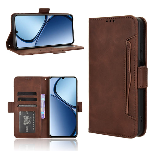 Skin Feel Calf Texture Card Slots Leather Phone Case, For Realme 14 Pro 5G, For Realme C75 4G, For Realme GT 7 Pro 5G, For Realme 13+ 5G Global, For Realme 13 Pro 5G / 13 Pro+ 5G, For Realme GT 6 / GT 6T / GT Neo6                                       ...
