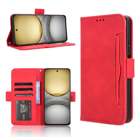 Skin Feel Calf Texture Card Slots Leather Phone Case, For Realme 14 Pro 5G, For Realme C75 4G, For Realme GT 7 Pro 5G, For Realme 13+ 5G Global, For Realme 13 Pro 5G / 13 Pro+ 5G, For Realme GT 6 / GT 6T / GT Neo6                                       ...