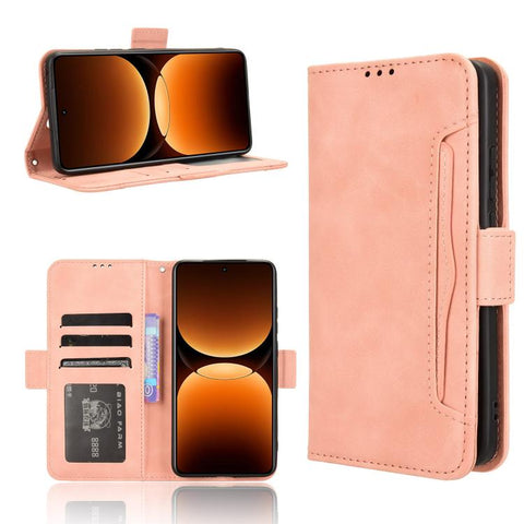 Skin Feel Calf Texture Card Slots Leather Phone Case, For Realme 14 Pro 5G, For Realme C75 4G, For Realme GT 7 Pro 5G, For Realme 13+ 5G Global, For Realme 13 Pro 5G / 13 Pro+ 5G, For Realme GT 6 / GT 6T / GT Neo6                                       ...