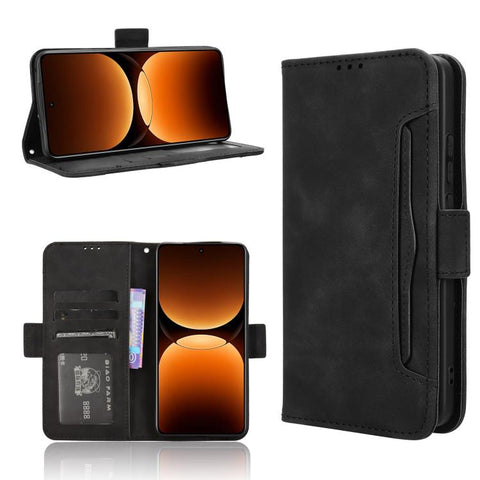 Skin Feel Calf Texture Card Slots Leather Phone Case, For Realme 14 Pro 5G, For Realme C75 4G, For Realme GT 7 Pro 5G, For Realme 13+ 5G Global, For Realme 13 Pro 5G / 13 Pro+ 5G, For Realme GT 6 / GT 6T / GT Neo6                                       ...