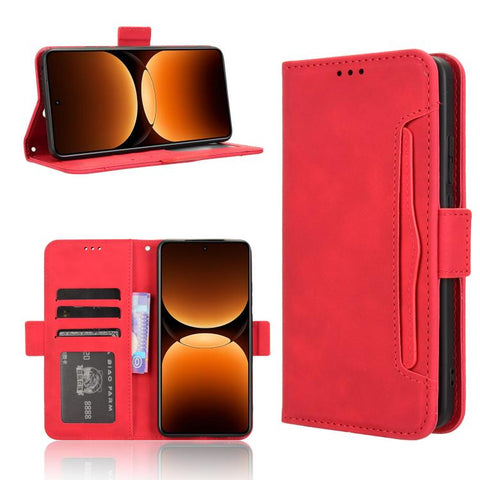 Skin Feel Calf Texture Card Slots Leather Phone Case, For Realme 14 Pro 5G, For Realme C75 4G, For Realme GT 7 Pro 5G, For Realme 13+ 5G Global, For Realme 13 Pro 5G / 13 Pro+ 5G, For Realme GT 6 / GT 6T / GT Neo6                                       ...