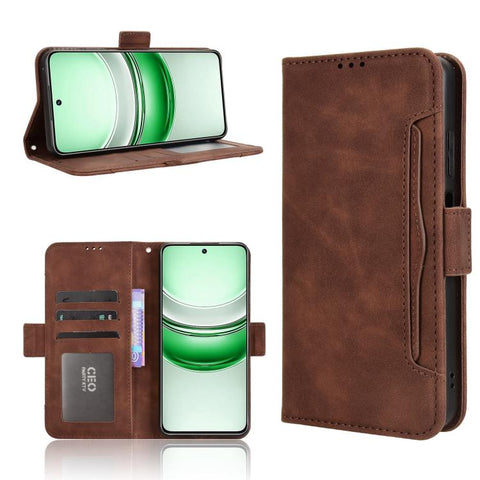 Skin Feel Calf Texture Card Slots Leather Phone Case, For Realme C71 4G, For Realme GT 7 5G, For Realme 14x 5G Malaysia / V70, For Realme 14 5G, For Realme P3 Ultra 5G, For Realme P3 5G / Neo7x 5G, For Realme 14 Pro Lite 5G, For Realme P3 Pro 5G       ...