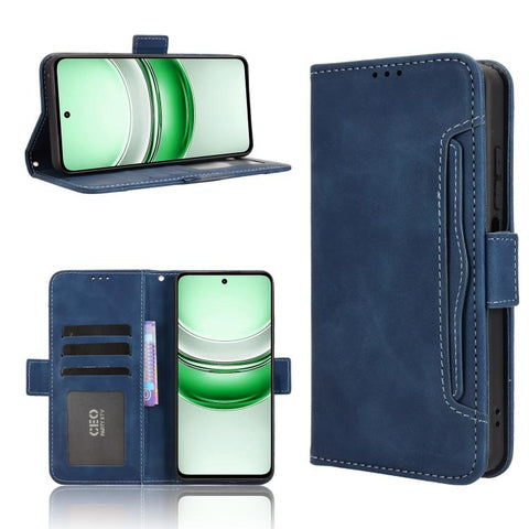 Skin Feel Calf Texture Card Slots Leather Phone Case, For Realme C71 4G, For Realme GT 7 5G, For Realme 14x 5G Malaysia / V70, For Realme 14 5G, For Realme P3 Ultra 5G, For Realme P3 5G / Neo7x 5G, For Realme 14 Pro Lite 5G, For Realme P3 Pro 5G       ...