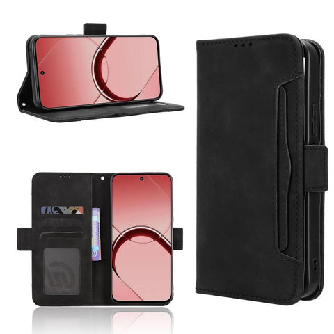 Skin Feel Calf Texture Card Slots Leather Phone Case, For Realme 16T 5G, For Realme C100i 4G / C100x 4G, For Realme C100 4G, For Realme C83 5G / P4 Lite 5G, For Realme P4 Power 5G, For Realme Note 80 4G, For Realme 16 5G, For Realme 16 Pro+ 5G         ...
