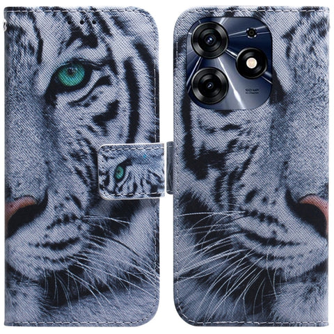 Coloured Drawing Flip Leather Phone Case, For Tecno Camon 20 Pro 4G / 20, For Tecno Spark 10 5G, For Tecno Spark 10 / Spark 10C, For Tecno Spark 10 Pro