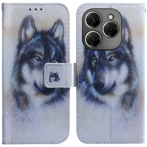 Coloured Drawing Flip Leather Phone Case, For Tecno Camon 30 Pro CL8, For Tecno Camon 30 4G / 30 5G CL6 CL7, For Tecno Spark 20 Pro+ 4G, For Tecno Spark 20 Pro