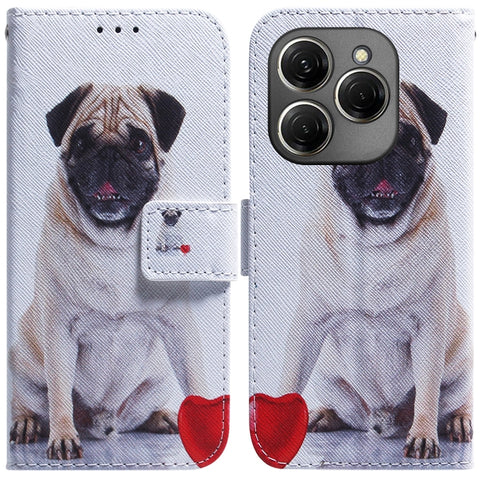 Coloured Drawing Flip Leather Phone Case, For Tecno Camon 30 Pro CL8, For Tecno Camon 30 4G / 30 5G CL6 CL7, For Tecno Spark 20 Pro+ 4G, For Tecno Spark 20 Pro