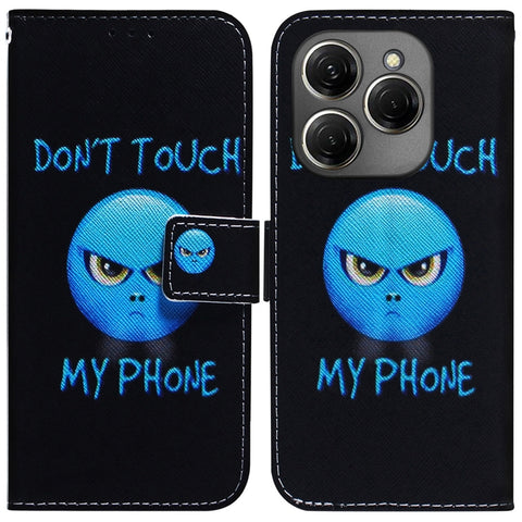 Coloured Drawing Flip Leather Phone Case, For Tecno Camon 30 Pro CL8, For Tecno Camon 30 4G / 30 5G CL6 CL7, For Tecno Spark 20 Pro+ 4G, For Tecno Spark 20 Pro