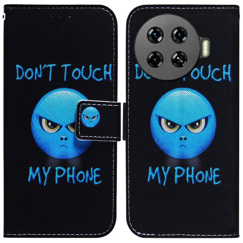 Coloured Drawing Flip Leather Phone Case, For Tecno Camon 30 Pro CL8, For Tecno Camon 30 4G / 30 5G CL6 CL7, For Tecno Spark 20 Pro+ 4G, For Tecno Spark 20 Pro