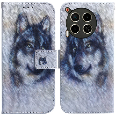 Coloured Drawing Flip Leather Phone Case, For Tecno Camon 30 Pro CL8, For Tecno Camon 30 4G / 30 5G CL6 CL7, For Tecno Spark 20 Pro+ 4G, For Tecno Spark 20 Pro