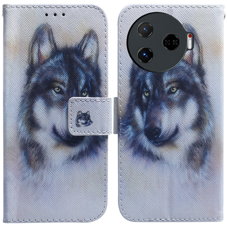 Coloured Drawing Flip Leather Phone Case, For Tecno Camon 30 Pro CL8, For Tecno Camon 30 4G / 30 5G CL6 CL7, For Tecno Spark 20 Pro+ 4G, For Tecno Spark 20 Pro