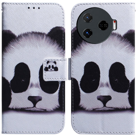 Coloured Drawing Flip Leather Phone Case, For Tecno Camon 30 Pro CL8, For Tecno Camon 30 4G / 30 5G CL6 CL7, For Tecno Spark 20 Pro+ 4G, For Tecno Spark 20 Pro