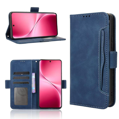 Skin Feel Calf Texture Card Slots Leather Phone Case, For vivo V70 5G / V70 Elite 5G, For vivo iQOO Z11 Turbo 5G / 15R 5G, For vivo Y31d 4G / Y500i 5G, For vivo X300 Ultra, For vivo Y500 Pro 5G, For vivo iQOO 15 5G, For vivo X300 Pro, For vivo X300    ...