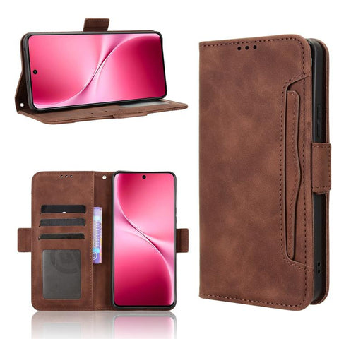 Skin Feel Calf Texture Card Slots Leather Phone Case, For vivo V70 5G / V70 Elite 5G, For vivo iQOO Z11 Turbo 5G / 15R 5G, For vivo Y31d 4G / Y500i 5G, For vivo X300 Ultra, For vivo Y500 Pro 5G, For vivo iQOO 15 5G, For vivo X300 Pro, For vivo X300    ...