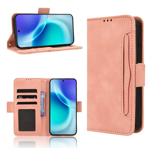 Skin Feel Calf Texture Card Slots Leather Phone Case, For vivo V70 5G / V70 Elite 5G, For vivo iQOO Z11 Turbo 5G / 15R 5G, For vivo Y31d 4G / Y500i 5G, For vivo X300 Ultra, For vivo Y500 Pro 5G, For vivo iQOO 15 5G, For vivo X300 Pro, For vivo X300    ...