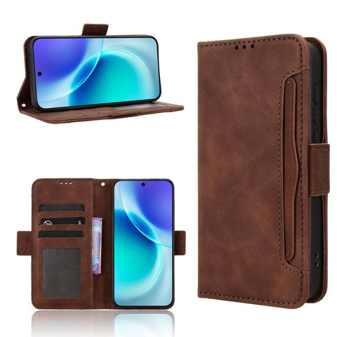 Skin Feel Calf Texture Card Slots Leather Phone Case, For vivo V70 5G / V70 Elite 5G, For vivo iQOO Z11 Turbo 5G / 15R 5G, For vivo Y31d 4G / Y500i 5G, For vivo X300 Ultra, For vivo Y500 Pro 5G, For vivo iQOO 15 5G, For vivo X300 Pro, For vivo X300    ...