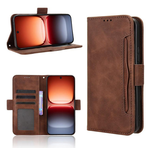 Skin Feel Calf Texture Card Slots Leather Phone Case, For vivo V70 5G / V70 Elite 5G, For vivo iQOO Z11 Turbo 5G / 15R 5G, For vivo Y31d 4G / Y500i 5G, For vivo X300 Ultra, For vivo Y500 Pro 5G, For vivo iQOO 15 5G, For vivo X300 Pro, For vivo X300    ...