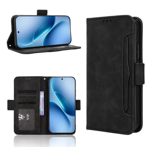 Skin Feel Calf Texture Card Slots Leather Phone Case, For vivo V70 5G / V70 Elite 5G, For vivo iQOO Z11 Turbo 5G / 15R 5G, For vivo Y31d 4G / Y500i 5G, For vivo X300 Ultra, For vivo Y500 Pro 5G, For vivo iQOO 15 5G, For vivo X300 Pro, For vivo X300    ...