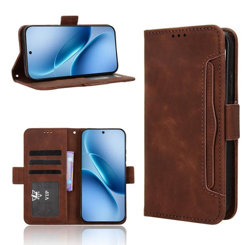 Skin Feel Calf Texture Card Slots Leather Phone Case, For vivo V70 5G / V70 Elite 5G, For vivo iQOO Z11 Turbo 5G / 15R 5G, For vivo Y31d 4G / Y500i 5G, For vivo X300 Ultra, For vivo Y500 Pro 5G, For vivo iQOO 15 5G, For vivo X300 Pro, For vivo X300    ...