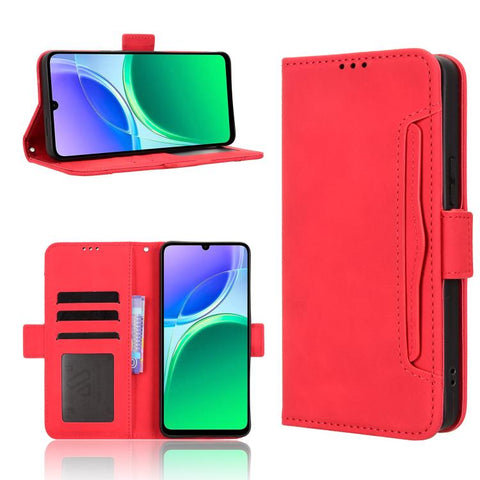 Skin Feel Calf Texture Card Slots Leather Phone Case, For vivo V80 Lite / iQOO Z11S 5G, For vivo S2 5G / V80 Lite IN/PK, For vivo T5e 4G, For vivo X300 E 5G, For vivo S50 Pro mini / X300 FE 5G Russia, For vivo Y600 Pro 5G, For vivo T5 Pro 5G / iQOO Z11...