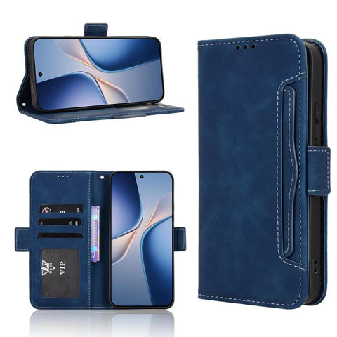 Skin Feel Calf Texture Card Slots Leather Phone Case, For vivo V80 Lite / iQOO Z11S 5G, For vivo S2 5G / V80 Lite IN/PK, For vivo T5e 4G, For vivo X300 E 5G, For vivo S50 Pro mini / X300 FE 5G Russia, For vivo Y600 Pro 5G, For vivo T5 Pro 5G / iQOO Z11...